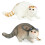 Plastic Cat Figurine Realistic Animal Ornament Model 10