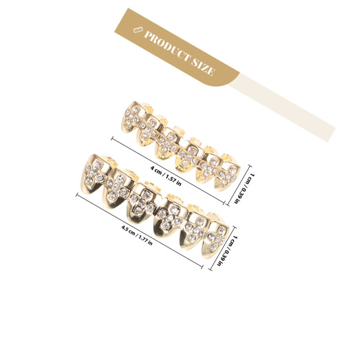 Ensemble Capsules Dents Accessoires Fête Hip Hop 1