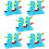 5Pièces Jouet Piste Course Enfant Plastique 8