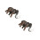 2 Pcs Children Animal Model Toy Educational Desktop Plaything 9