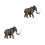2 Pcs Children Animal Model Toy Educational Desktop Plaything 7