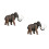2 Pcs Children Animal Model Toy Educational Desktop Plaything 4