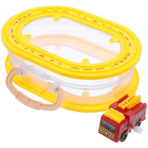 3Pcs Mini Wind-Up Toy Car Travel Case Plastic Storage Box 2