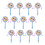 12Pcs Cartoon Whistle Drum Kids Educational Random Pattern 8