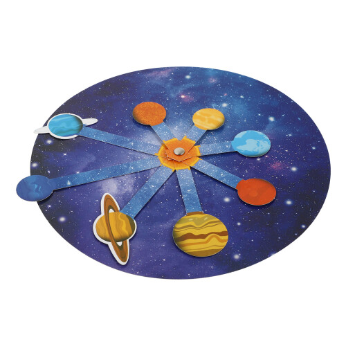 1 Set Diy Solar System Planetary Model Early Education Toy