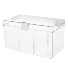 Trading Card Storage Box Acrylic Clear Hard Case Portable Organizer