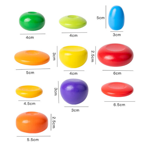 One Set Of Colorful Simulation Stone Building Blocks For Stacking 1