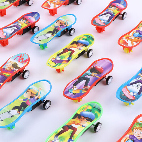 12 Pièces Mini Planche À Roulettes Pour Doigt Ressort 1