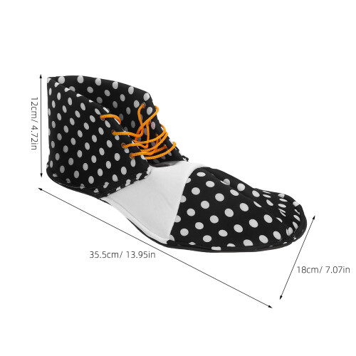 1 Paire De Chaussures Clown Et Blanches Pour Cosplay 1