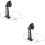 2Pcs Sand Table Mini Signal Model Train Scenery Diy Traffic Light 8