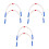 6 Pcs Short Gymnastics Rope For Kids Jump Training Tool 4