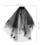 Black Mesh Wedding Veil Design For Parties And 3