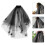 Black Mesh Wedding Veil Design For Parties And 6