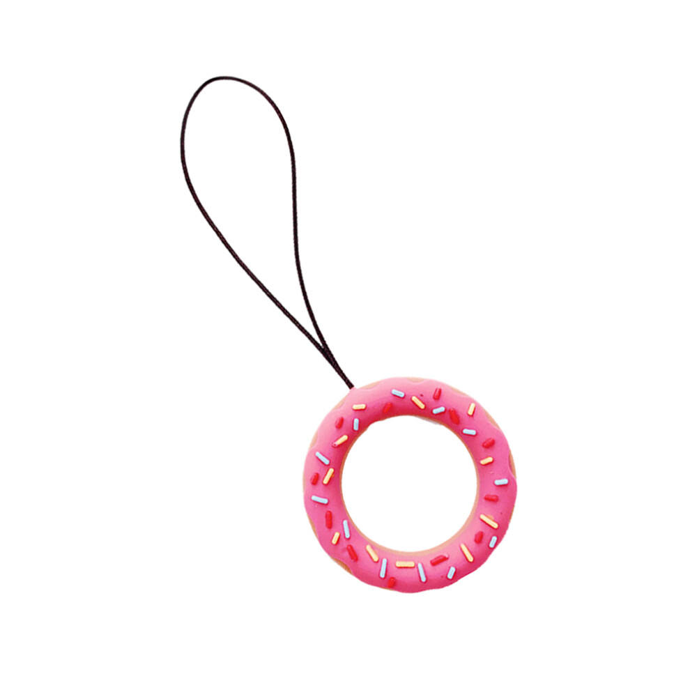 6 Pcs Silicone Donut Phone Wrist Strap Ring Lanyard For Keys Camera 3560796619871