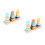 2 Sets Baby Stacking Tower Toddler Sorting Ring Shape Sorter 6