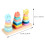 2 Sets Baby Stacking Tower Toddler Sorting Ring Shape Sorter 10