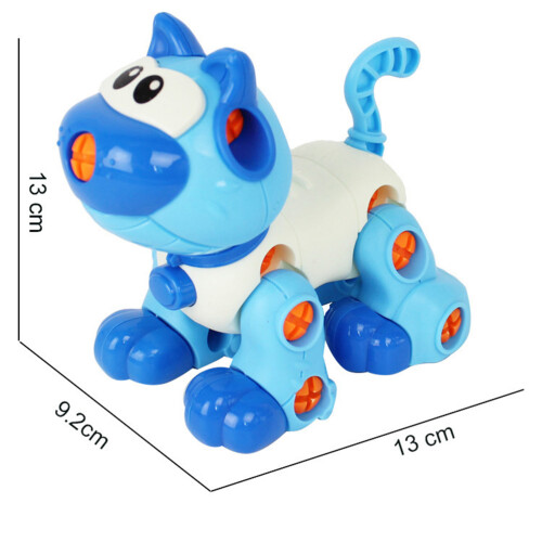 Children Removable Screw Building Toy Animal Assembly Cat Pattern 1