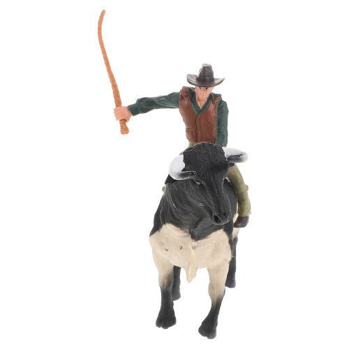 5 Sets Bullfighting Model Cowboy Spanish Toy Realistic Statue 2
