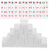 65 Pcs Mahjong Tile Push Game With White Tiles And World Flags 11