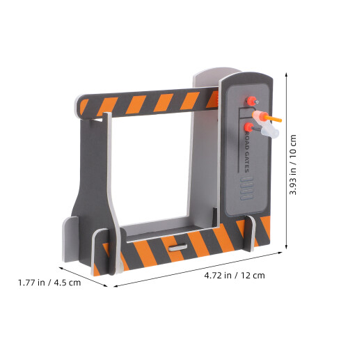2Pcs Train Railway Crossing Signal Gate Toy Track Accessory 1