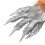 One Pair Skeleton Gloves With Hairy Claws For Halloween 6