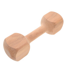 2 Dumbbell In Legno Per Bambini Allenamento