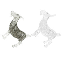 10 Pcs 3D Jigsaw Puzzle Goat Figurines Plastic Desktop Ornament