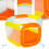 Ball Pool Activities Foldable Tent Orange 1pack 10
