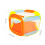 Ball Pool Activities Foldable Tent Orange 1pack 2