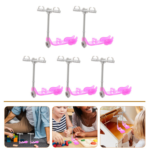 5Pcs Simulation Mini Scooters Toy Model Doll Supplies 2