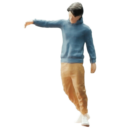 2 Pezzi Statuina Uomo Sabbia Decorazione Maschile Mini