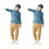 2 Pezzi Statuina Uomo Sabbia Decorazione Maschile Mini 4