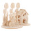 1 Set Easter 3D Puzzle Toy Rabbit Egg House Model 8