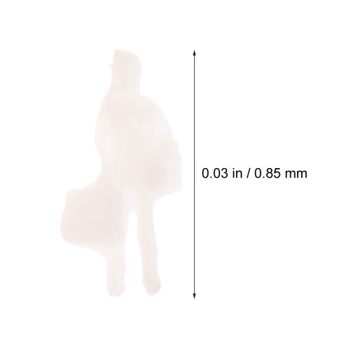 50 Pezzi Mini Figure 8,5 Mm 1:300 Per Decorazione 1