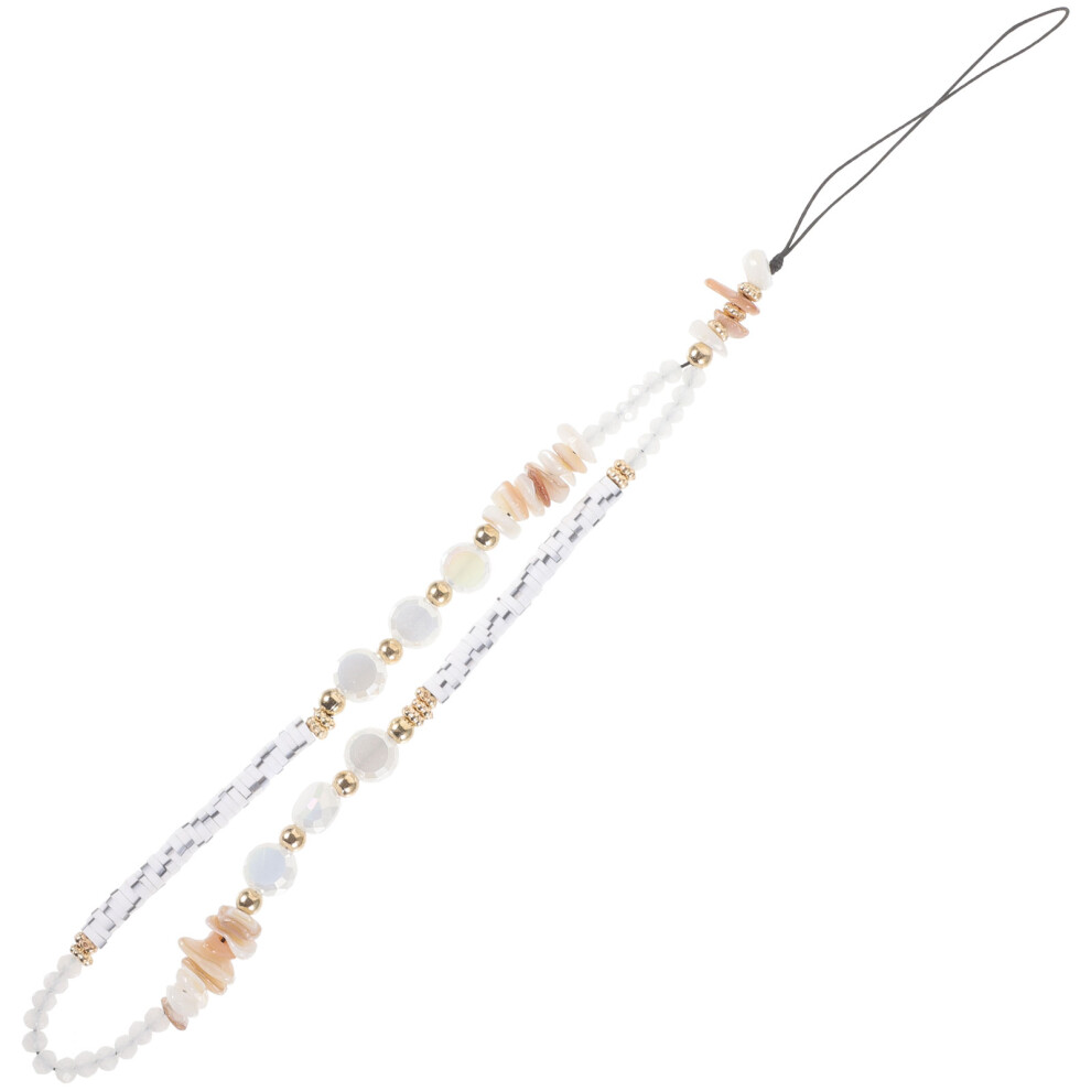 2Pcs Beaded Phone Strap Charm Kawaii Lanyard Wrist Accessory 3560796965329