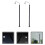 2Pcs Mini Train Lamp Model Plastic Scene For Diy Decoration 3