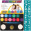 12 Kit Trucco Facciale Bambini Con Glitter Stencil Spugne 2