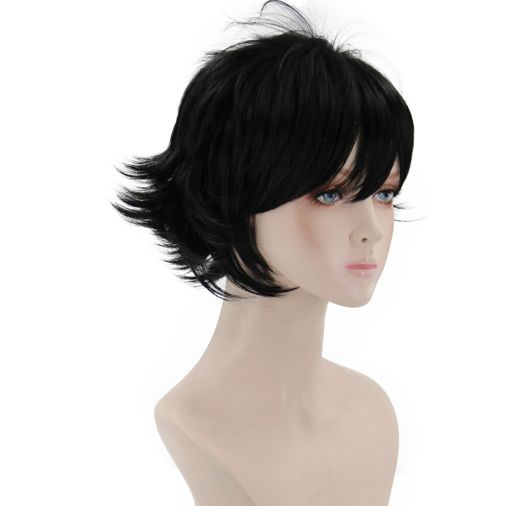 Solustre 3Pcs Cosplay Hair Wig Stylish Natural Cover For Women