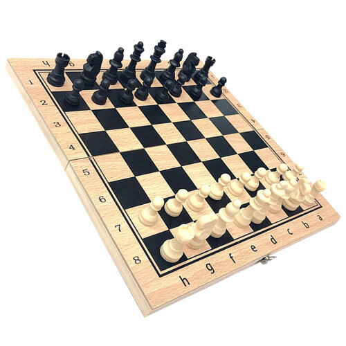 2 Sets Educational West International Folding Chess Set For Kids 1