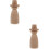 2 Legno Bamola Decorazione Tavolo 8
