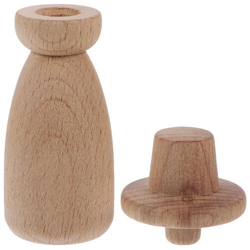 2 Legno Bamola Decorazione Tavolo 1