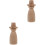2 Legno Bamola Decorazione Tavolo 5