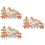 3 Set Animali In Legno Impilabili 4