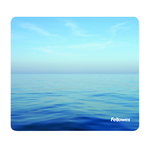 Fellowes Fellowes Earth Series Mouse Mat Recycled Blue Ocean Print