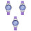 3 Pezzi Impermeabile Viola Fashion 5