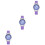 3 Pezzi Impermeabile Viola Fashion 7