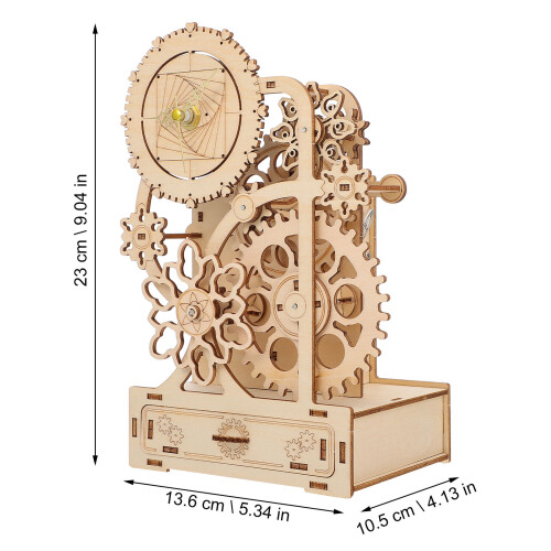 Set Portapenne In Legno 3D Puzzle Da Te Scatola Musicale 1