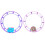 2Pcs Double Ring Track Rolling Lollipop Train Clockwork Toy For Kids 2