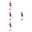 4 Mini Figure Persone: Baseball in Uniforme per 10