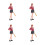 4 Mini Figure Persone: Baseball in Uniforme per 7